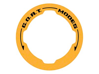 StickerFab Printed Series GOAT Mode Dial Ring Overlay V2; Velocity Blue (21-25 Bronco)