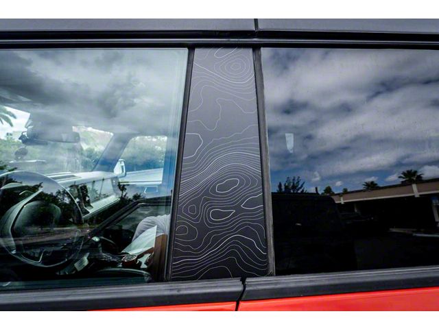 Sticker Fab StickerFab Bronco Printed Series Topo B Pillar Protection Kit; Cool ...