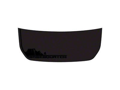 StickerFab Stealth Black Basesquatch with Sasquatch Hood Overlay; Gloss (21-25 Bronco, Excluding Raptor)