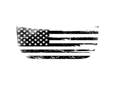 StickerFab Stealth Clear American Flag Hood Overlay (21-25 Bronco, Excluding Raptor)