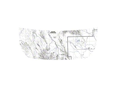 StickerFab Stealth Clear Badlands Topographic Map Hood Overlay (21-25 Bronco, Excluding Raptor)