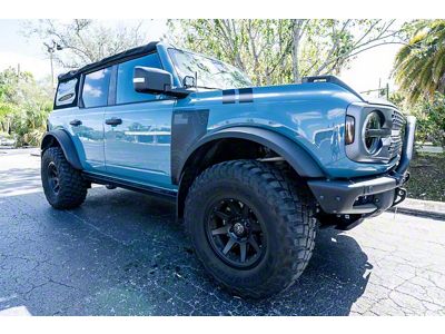 StickerFab Topo WT Fender Overlays; Gloss (21-25 Bronco)