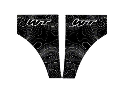 StickerFab Topo WT Fender Overlays; Matte (21-25 Bronco)