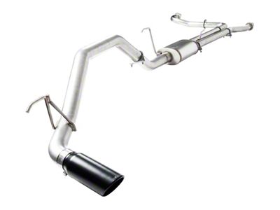 Stillen Single Exhaust System with Black Tips; Side Exit (17-24 Titan)