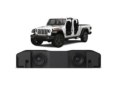 Stinger Electronics Underseat Dual 8-Inch Subwoofer Enclousure (20-25 Jeep Gladiator JT)