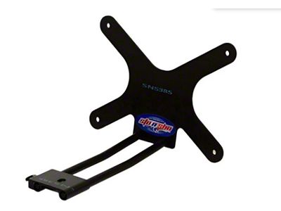 Sto N Sho Detachable Front License Plate Bracket (23-25 Jeep Wrangler JL Rubicon w/ Factory Warn Winch)