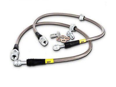 StopTech Stainless Steel Braided Brake Line Kit; Front (03-24 4Runner)