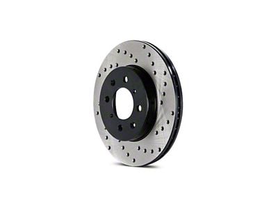 StopTech Sport Cross-Drilled 6-Lug Rotor; Rear Driver Side (05-25 Frontier)