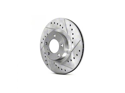 StopTech Sport Drilled and Slotted 6-Lug Rotor; Front Driver Side (05-25 V6 Frontier)