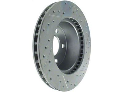 StopTech Sport Drilled and Slotted Rotor; Front Passenger Side (90-98 Jeep Cherokee XJ; 1999 Jeep Cherokee XJ w/ 3-1/4-Inch Composite Rotors)