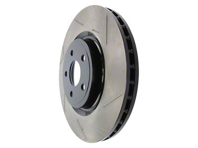 StopTech Sport Slotted Rotor; Front Driver Side (12-21 Jeep Grand Cherokee WK2 SRT, SRT8, Trackhawk)