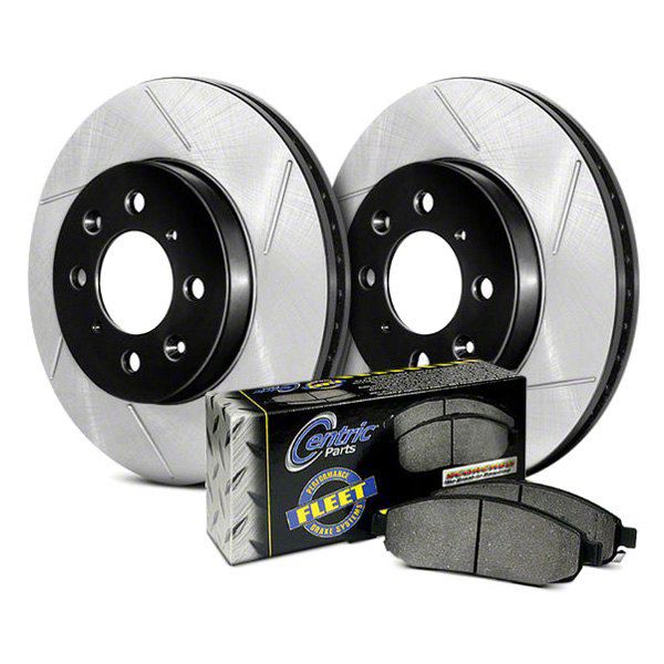 thumbnail image 2 of Drilled & Slotted Brake Rotors + Pads Kit For Jeep Grand Cherokee 1999-2004 2 of 5