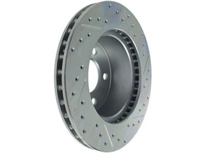 StopTech Sport Drilled and Slotted Rotor; Front Passenger Side (90-98 Jeep Wrangler YJ & TJ; 1999 Jeep Wrangler TJ w/ 3-1/4-Inch Composite Rotors)