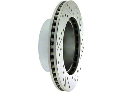 StopTech Sport Drilled and Slotted Rotor; Front Passenger Side (1999 Jeep Wrangler TJ w/ 3-Inch Cast Rotors; 00-06 Jeep Wrangler TJ)