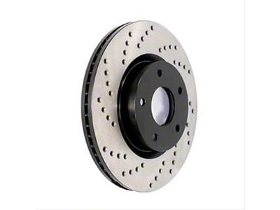 StopTech Sport Cross-Drilled Brake Rotor; Rear Driver Side (07-18 Jeep Wrangler JK)
