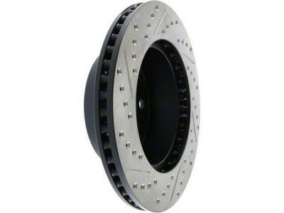 StopTech Sport Drilled and Slotted Rotor; Front Driver Side (1999 Jeep Wrangler TJ w/ 3-Inch Cast Rotors; 00-06 Jeep Wrangler TJ)