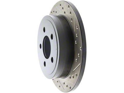 StopTech Sport Drilled and Slotted Rotor; Rear Passenger Side (03-06 Jeep Wrangler TJ)