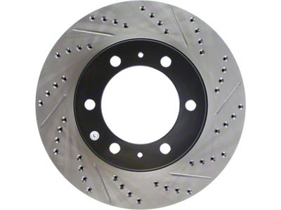 StopTech Sport Drilled and Slotted 6-Lug Rotor; Front Driver Side (05-23 Tacoma)