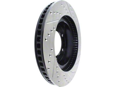 StopTech Sport Drilled and Slotted 6-Lug Rotor; Front Passenger Side (05-23 Tacoma)