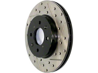 StopTech Sportstop Cryo Drilled and Slotted 6-Lug Rotor; Front Passenger Side (05-23 Tacoma)