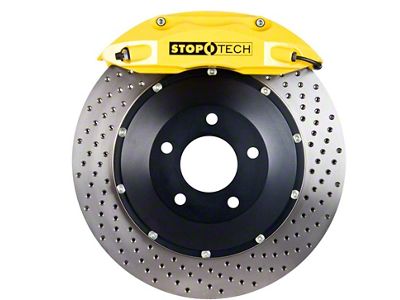 StopTech ST-40 Performance Drilled 2-Piece Front Big Brake Kit with 355x32mm Rotors; Yellow Calipers (05-15 6-Lug Tacoma)