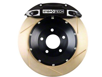 StopTech ST-40 Performance Slotted Coated 2-Piece Front Big Brake Kit with 332x32mm Rotors; Black Calipers (05-15 6-Lug Tacoma)