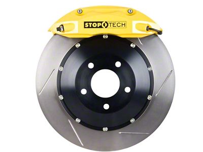 StopTech ST-40 Performance Slotted 2-Piece Front Big Brake Kit with 332x32mm Rotors; Yellow Calipers (05-15 6-Lug Tacoma)