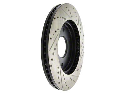 StopTech Sport Cross-Drilled and Slotted 6-Lug Rotor; Front Passenger Side (04-3/05 Titan)