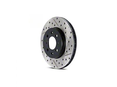 StopTech Sport Cross-Drilled and Slotted 6-Lug Rotor; Front Driver Side (16-24 Titan XD)