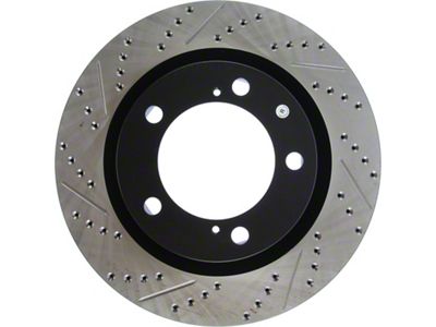 StopTech Sport Drilled and Slotted 5-Lug Rotor; Front Passenger Side (07-21 Tundra)