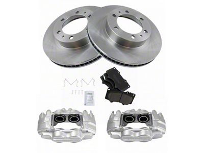 Ceramic 6-Lug Brake Rotor, Pad and Caliper Kit; Front (03-09 4Runner w/ 12.56-Inch Front Rotors)