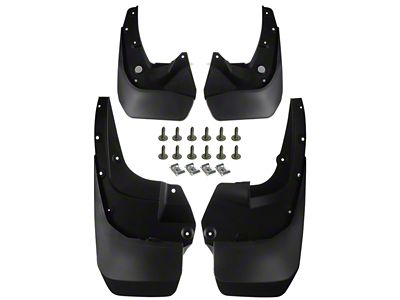 Mud Flap Splash Guards; Front and Rear (14-19 4Runer w/ OE Ground Effects)