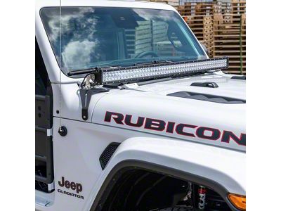 50-Inch Windshield LED Light Bar with Mounting Brackets (20-25 Jeep Gladiator JT, Excluding Mojave)