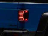 Renegade Series Sequential LED Tail Lights; Gloss Black Housing; Clear Lens (20-26 Jeep Gladiator JT w/ Factory Halogen Tail Lights)