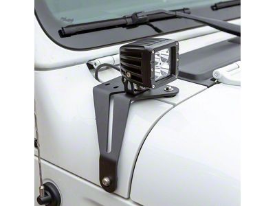 2-Inch Windshield LED Lights with Mounting Brackets (18-25 Jeep Wrangler JL)