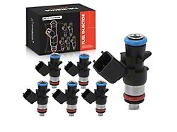 Fuel Injector Kit; Set of 6; Black (12-17 3.6L Jeep Wrangler JK)