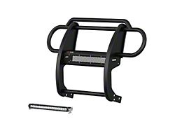 Pro Series Grille Guard with 20-Inch LED Light Bar; Black (18-25 Jeep Wrangler JL)