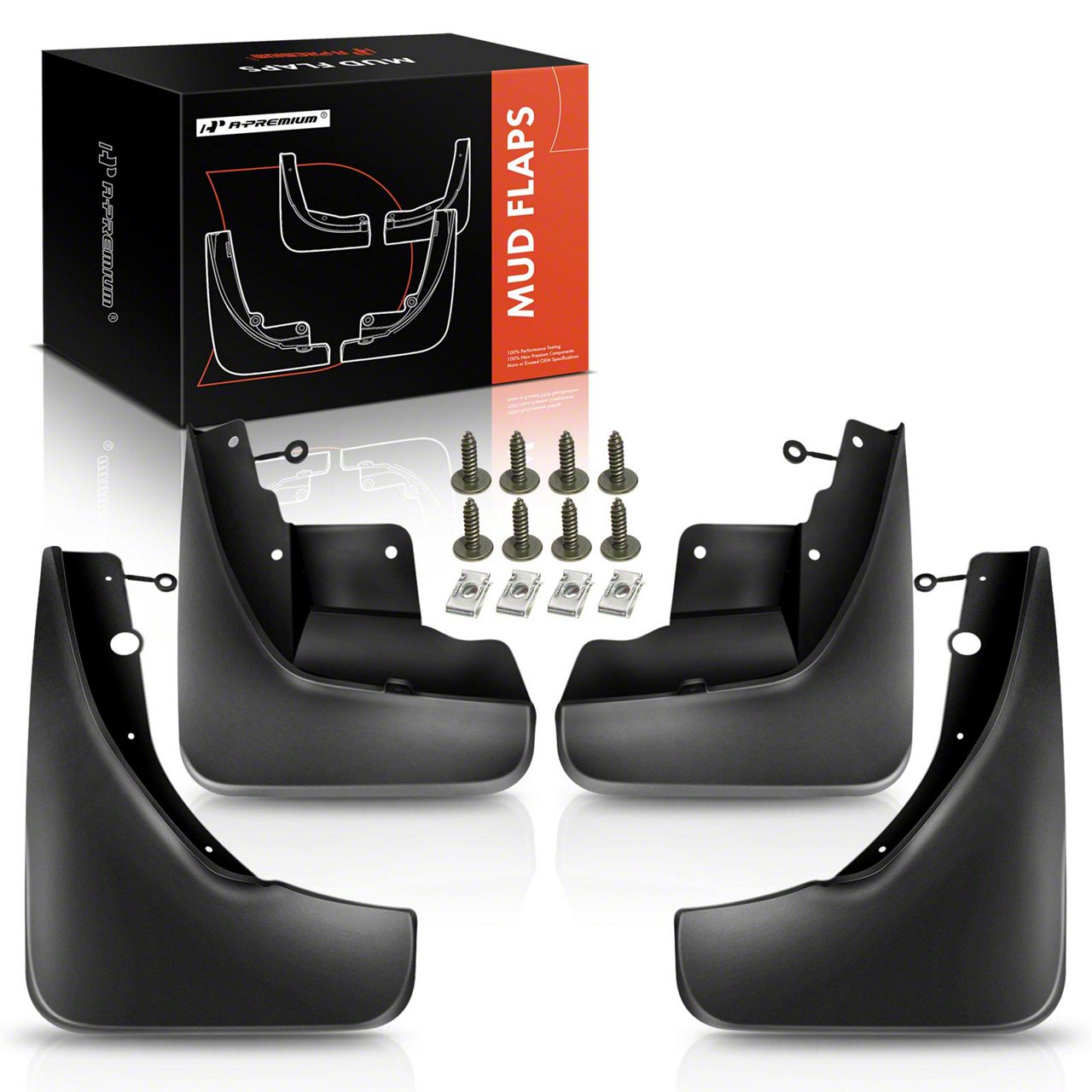 Jeep Grand Cherokee Mud Flap Splash Guards; Front and Rear (1121 Jeep