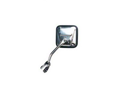Original Style Replacement Mirror; Driver Side (66-86 Jeep CJ5 & CJ7)