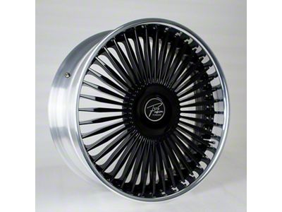 STR Fusion Forged STR803 Polish/Black/Polish Three-Piece 6-Lug Wheel; 24x10; 30mm Offset (04-15 Titan)