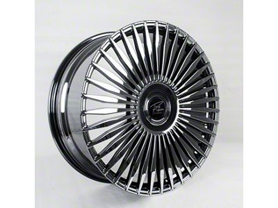 STR Fusion Forged STR803 Black Chrome 6-Lug Wheel; 22x9; 20mm Offset (16-24 Titan XD)