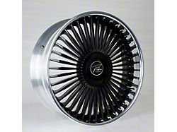 STR Fusion Forged STR803 Polish/Black/Polish Three-Piece 6-Lug Wheel; 24x10; 30mm Offset (16-24 Titan XD)