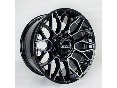STR Fusion Offroad STR92 Dark Tint Wheel; 20x10; 0mm Offset (05-10 Jeep Grand Cherokee WK)
