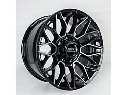 STR Fusion Offroad STR92 Dark Tint Wheel; 20x10; 0mm Offset (18-26 Jeep Wrangler JL)
