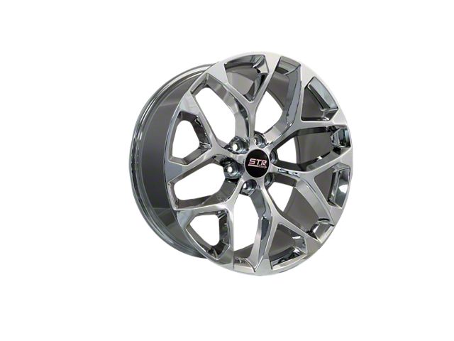 Str. 24 STR Racing Titan STR701 Chrome 6-Lug Wheel; 22x9; 27mm Offset STR701C ...