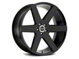 Strada Coda All Gloss Black 6-Lug Wheel; 20x8.5; 30mm Offset (25-26 4Runner)