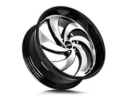 Strada Retro 6 Gloss Black Machined 6-Lug Wheel; 26x10; 26mm Offset (16-24 Titan XD)