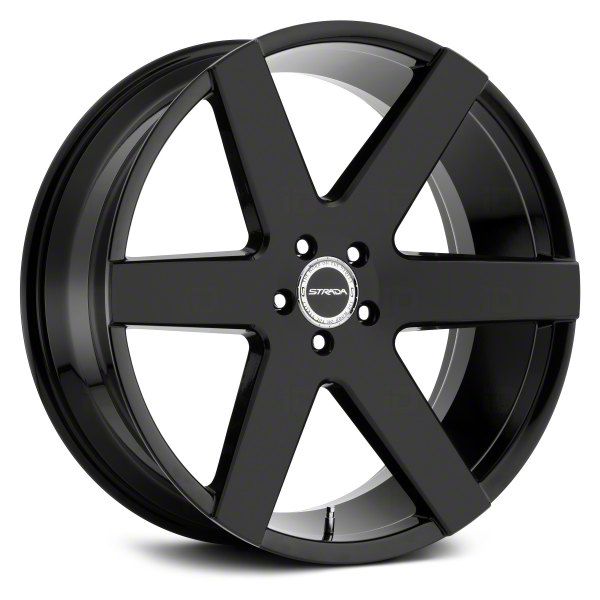Strada Tundra Coda All Gloss Black 6-Lug Wheel; 20x8.5; 30mm