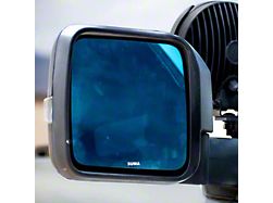 Suma Performance Wide Angle Side Mirror Glass with Blind Spot Monitoring, Defroster and Turn Signal; Blue Anti-Glare (18-25 Jeep Wrangler JL)