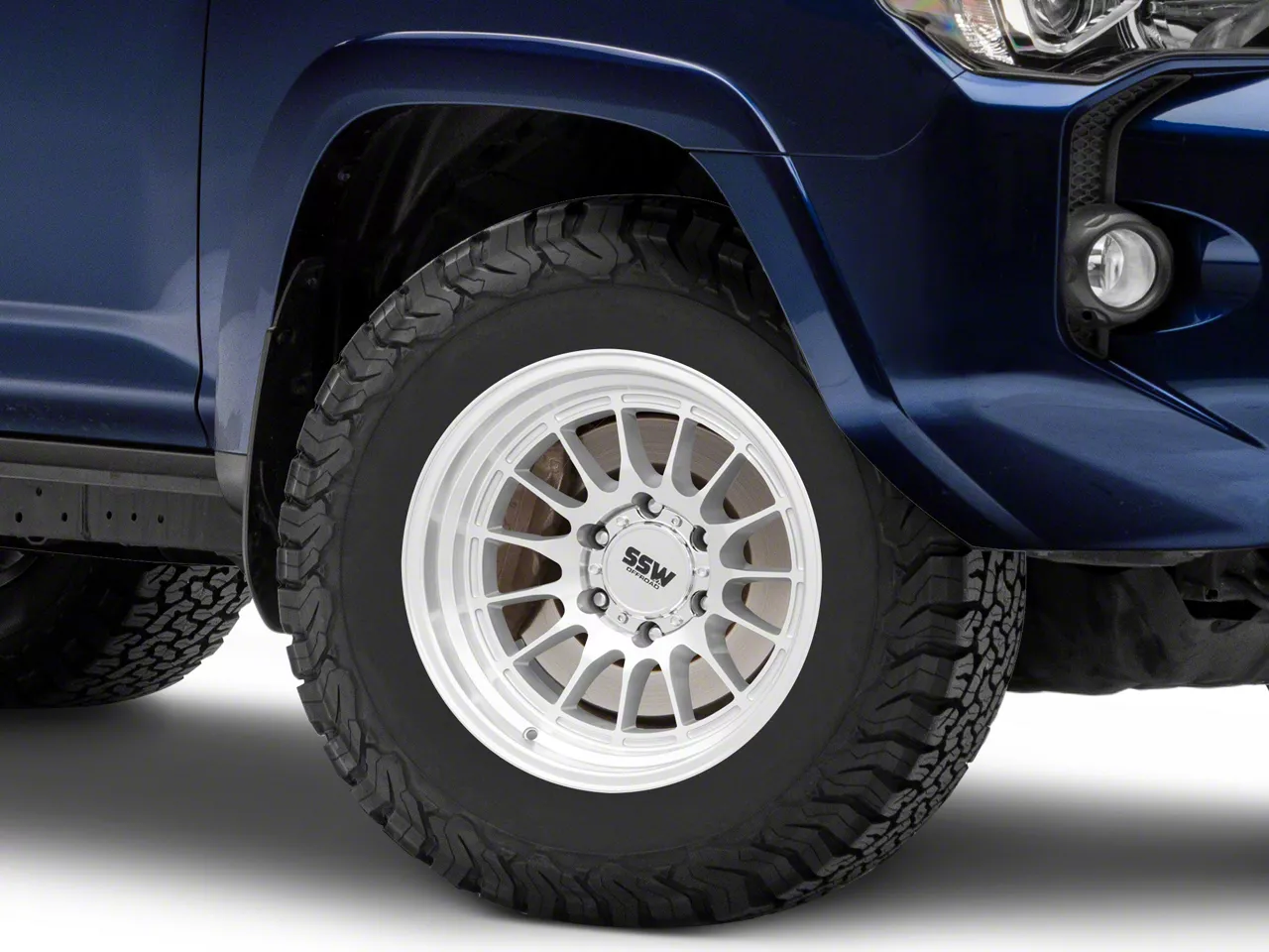 SSW Off-Road Wheels Toyota 4-Runner Dakar Machined Silver 6